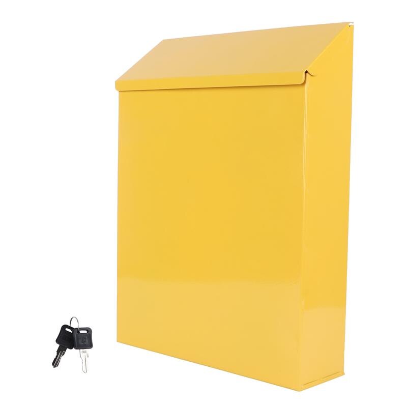 Boîte aux lettres créative en cuir, 1 pièce, boîte à suggestions, ornement délicat, boîte aux lettres américaine