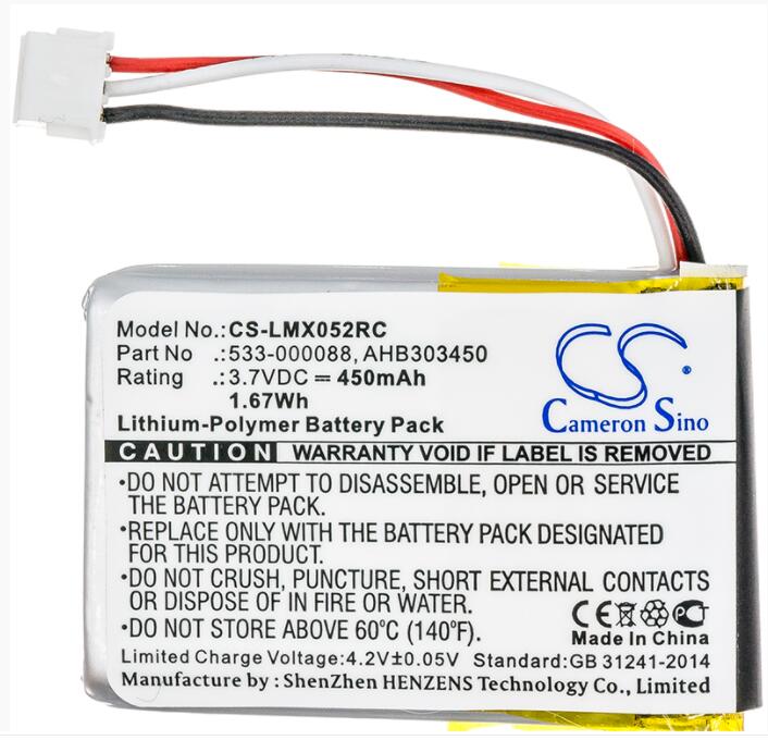 Cameron Sino 450mAh battery for LOGITECH 910-004362 910-004374 M-RO052 MX Anywhere 2 Master 533-000120 533-000121 AHB303450