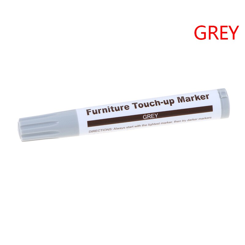 1pc Furniture Repair Pen Markers Scratch Filler Paint Remover For Wooden Cabinet Floor Tables Chairs: Grey