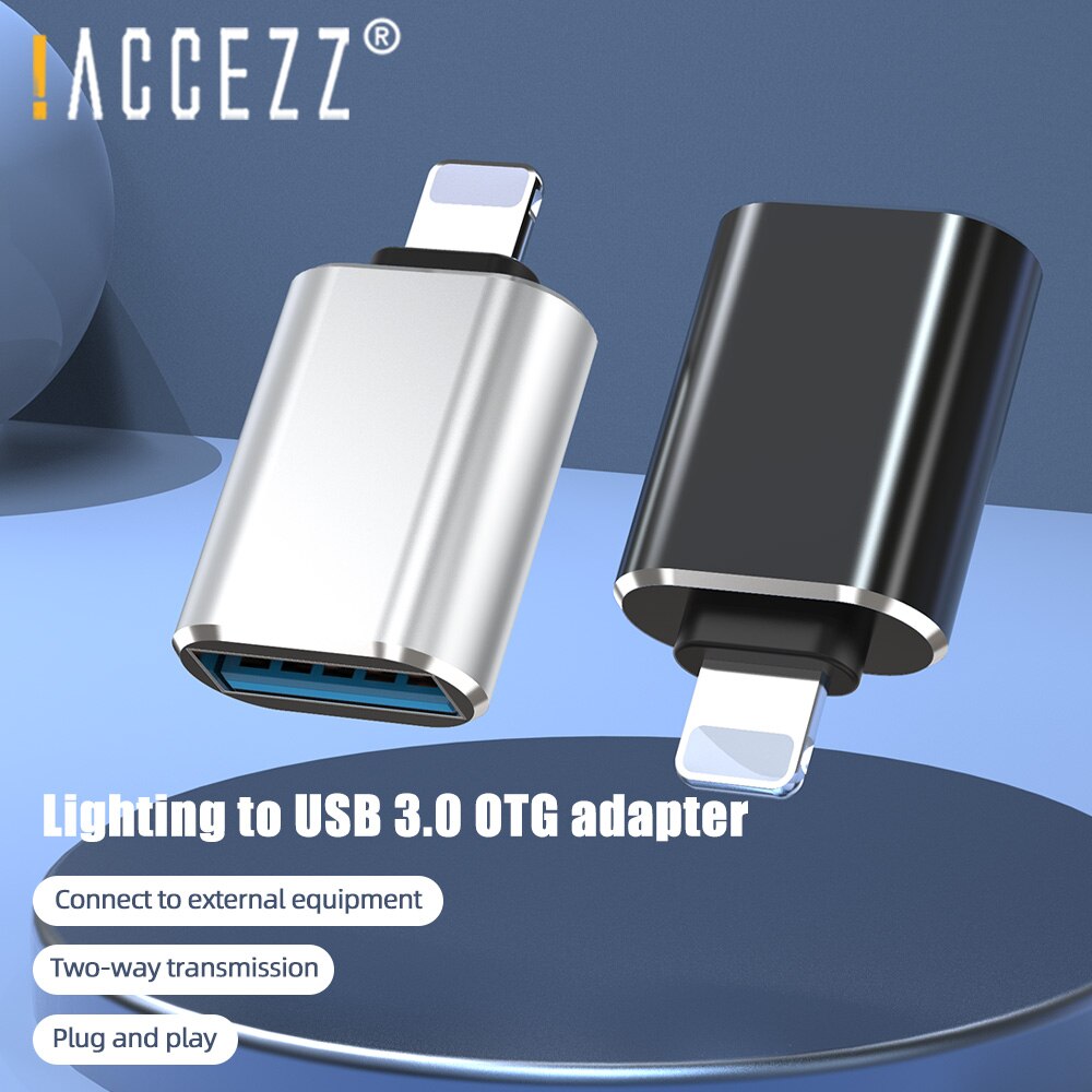 ! ACCEZZ Beleuchtung zu USB OTG USB Adapter Für iPhone 11 Profi XS Max XR X 8 7 6s Plus für iPad Adapter U Festplatte Maus Tastatur Adapter