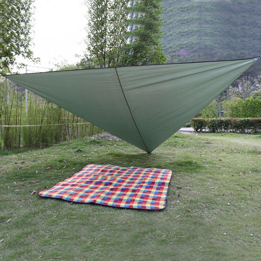 3x3m 4x4m 5x5m Waterproof Triangle Awning Sun Shade Sail Outdoor Sun Shelter Shade Sail Garden Canopy Camping Picnic Tent