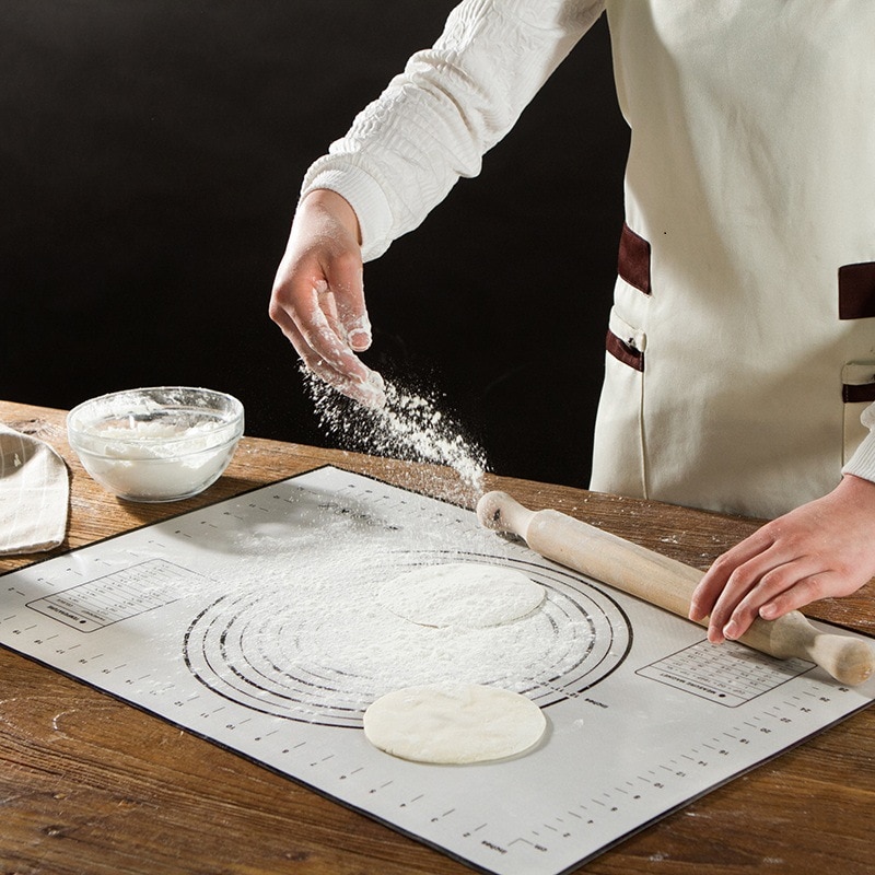 Køkken tilbehør bageværktøj silikone æltning bagning æltning pizza dej måtte dumpling pads pad nonstick plader bage gadgets
