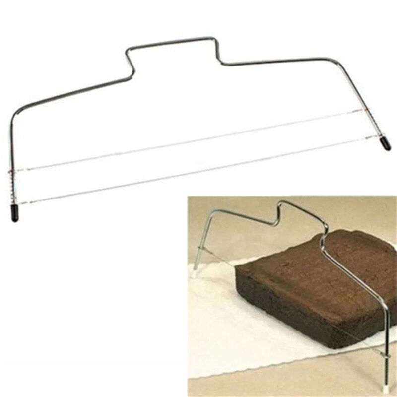1PC Stainless Steel Adjustable Wire Cake Cutter Slicer Leveler DIY Cake Baking Tool Cake Scraper Kitchen Gagets