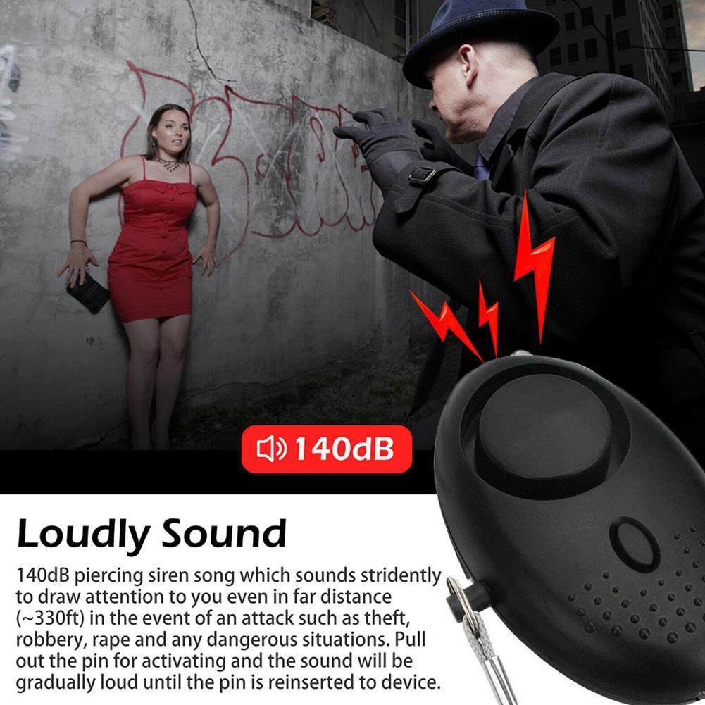 Safe Sound Personal Alarm, Personal Security Alarm Me Keychain Emergency LED For Women, Alarm Lights, with Safety D5Q5