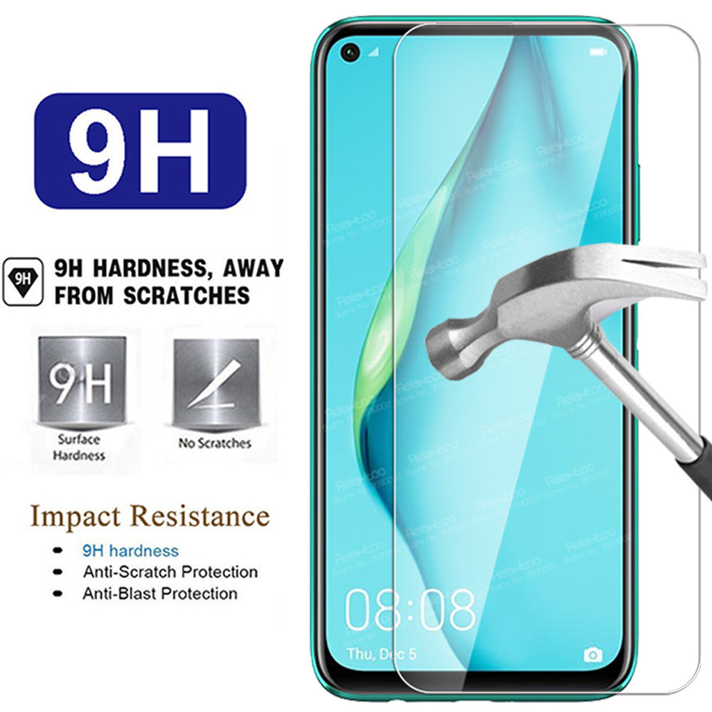 2Pcs Gehard Beschermende Glas Voor Huawei P40 Lite P20 Pro P30 Licht P 20 30 40 P40lite E P20lite p30lite Screen Protector Film