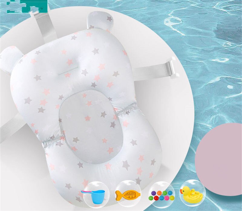 Draagbare antislip badkuip cartoon kleur bal speelgoed badstoel beugel beugel kussen