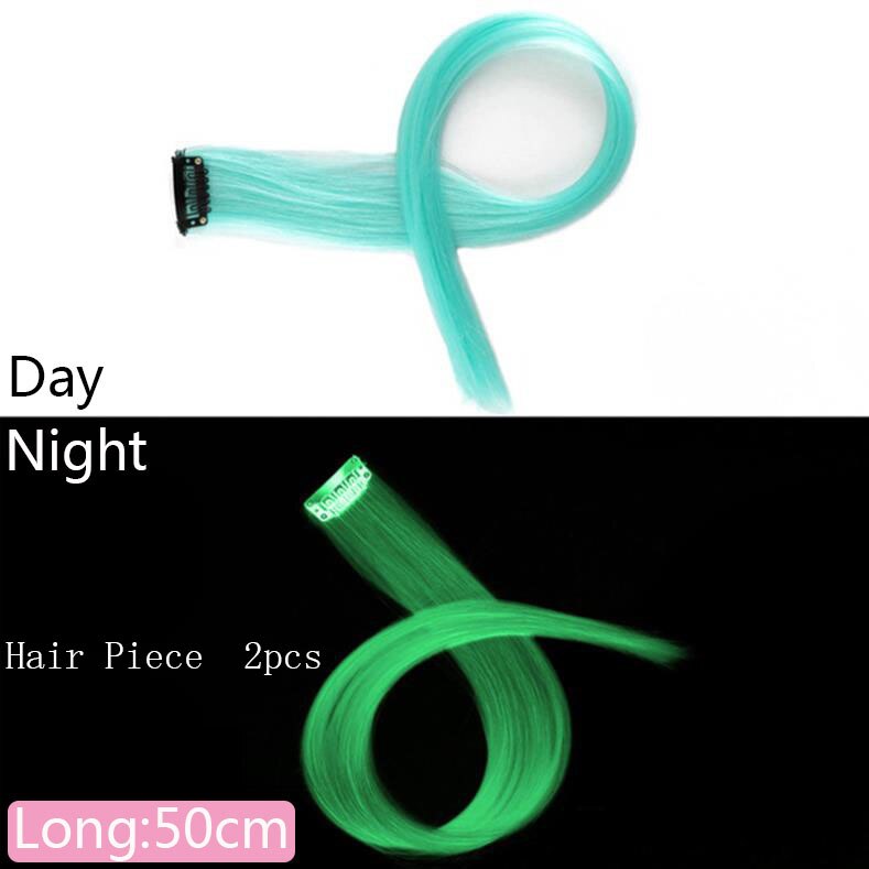 Cuerda trenzada para el pelo para mujer, banda para el pelo con degradado de Hip Hop, diadema, tocado, cinta para niños: Cyan Hair Piece