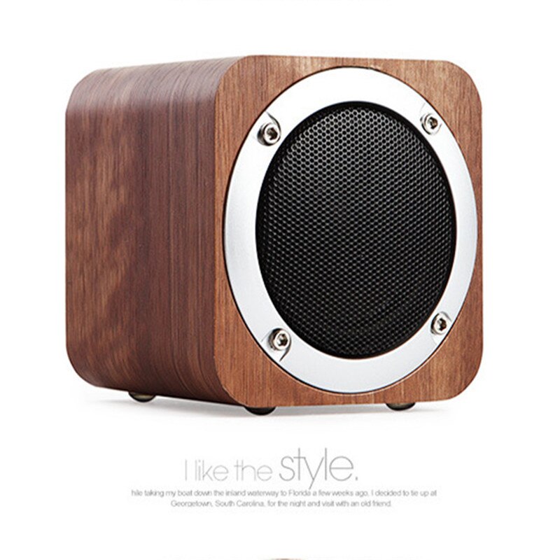 Wooden Wireless Bluetooth 4.0 Speaker Loudspeakers full range Stereo Bass Surround Subwoofer TF FM 1800mah Desktop wood speaker