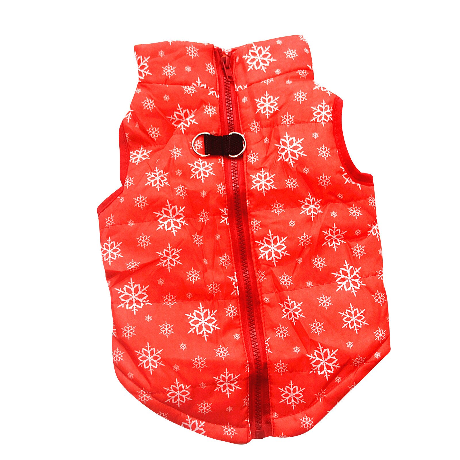 Christmas Clothes Outfit With Plush Rim Christmas Terry Cotton Coat Year Pet Clothing Jacket Christmas Dog Clothes: Red / M
