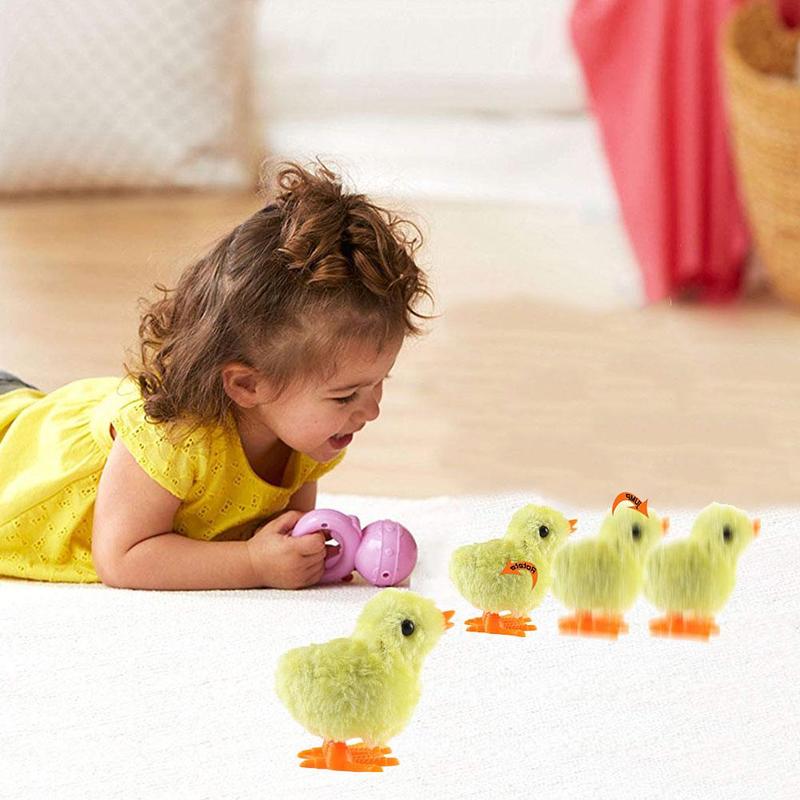 2Pcs Funny Wind-Up Hopping Springen Kip Clockwork Kip Kinderen Kinderen Jump Lopen Kinderen Speelgoed Hersenen Spel f0O3