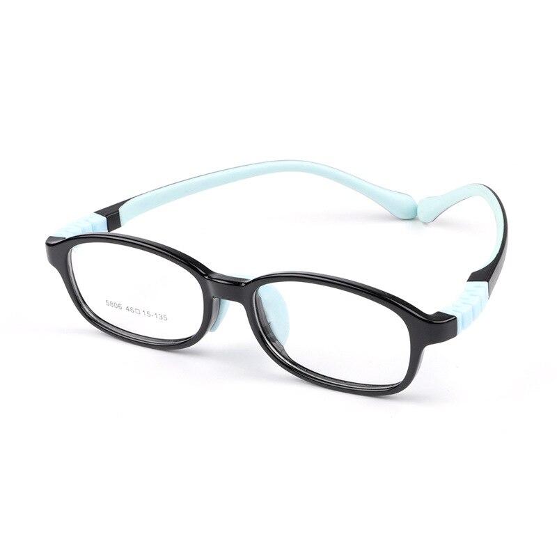Lunettes Anti-lumière bleue pour enfants, écran pour garçons et filles, matériaux respectueux de l'environnement, couleurs bonbons, en Silicone: C5