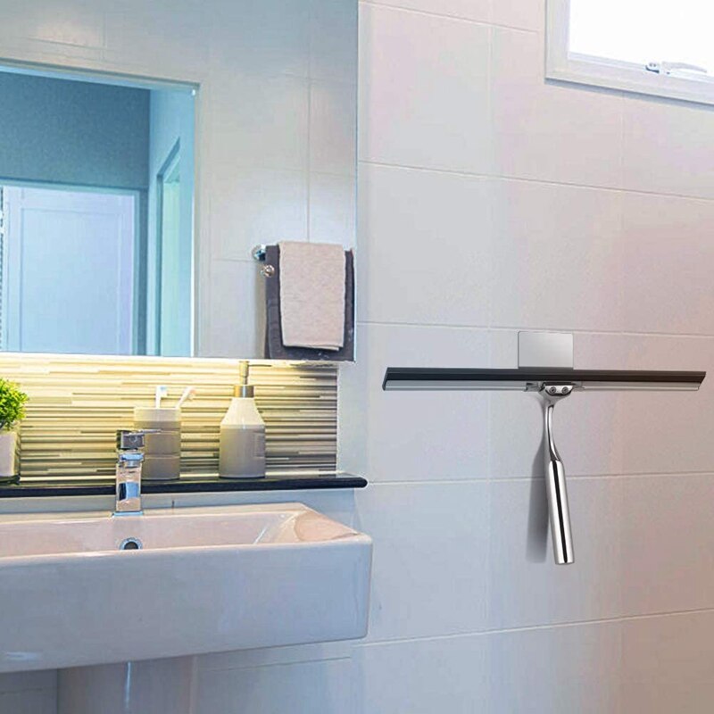 Förderung! 31 Cm Dusche Rakel Edelstahl Dusche Rakel Fenster Rakel Wischer Glas Rakel Für Reinigung Badezimmer Mirr