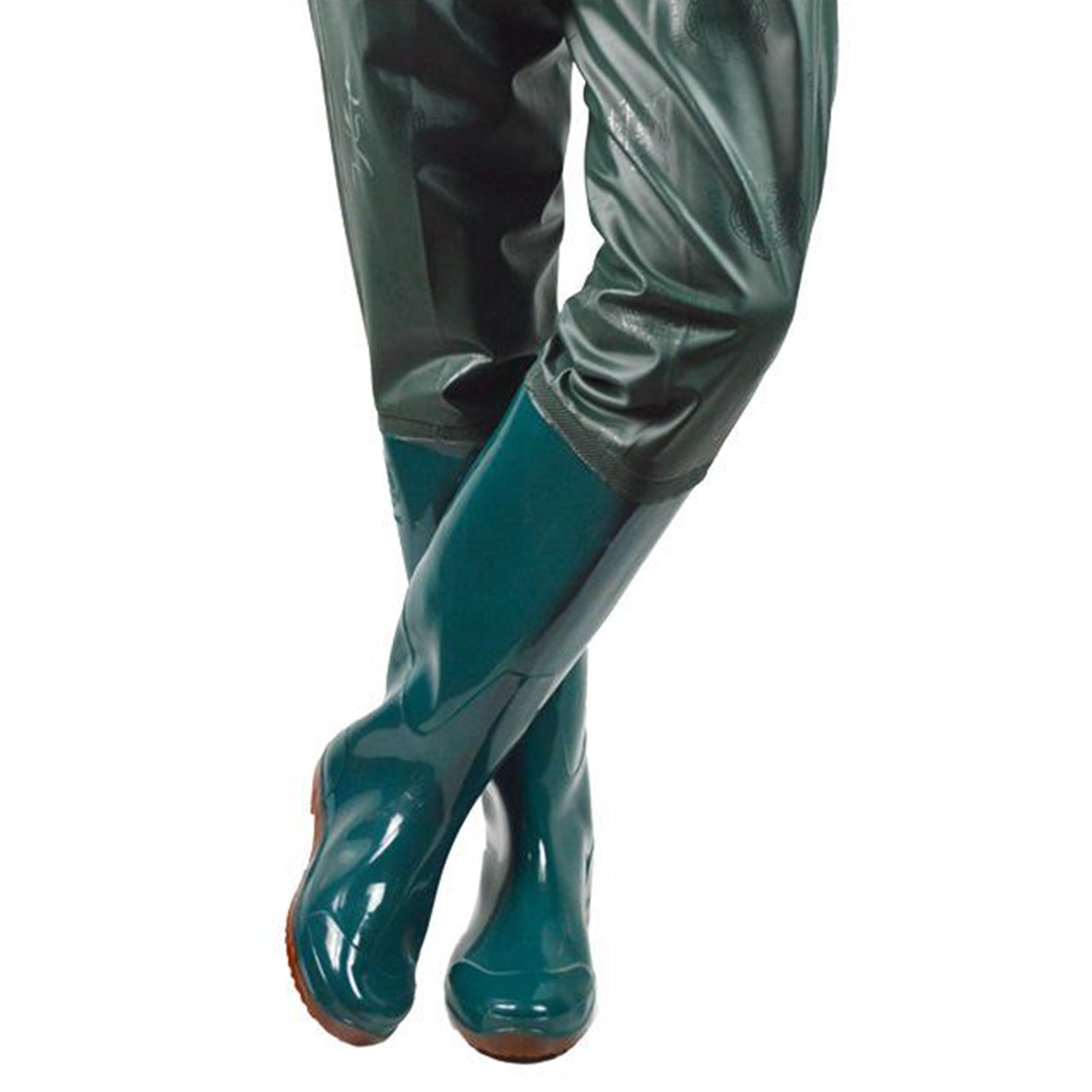 Fishing Trousers Waist Length Trousers Lower Field Fishing Shoes Waterproof Shoes Wading Trousers Green Fishing Trousers