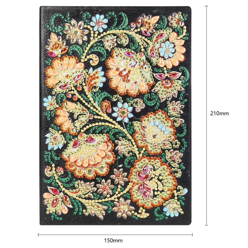 50 Pages A5 Drawing Notebook Craft DIY Special Shaped Diamond Painting Especially Delicate Violin: E