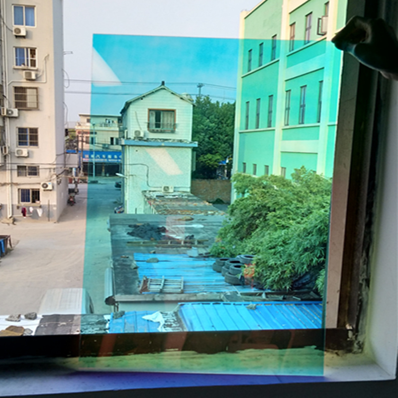 50 cmx 50cm forskellige bredder kan vælge regnbuefarve dekorativ vinduesfilm hjemmekontorklub selvklæbende privatlivsglasklistermærker