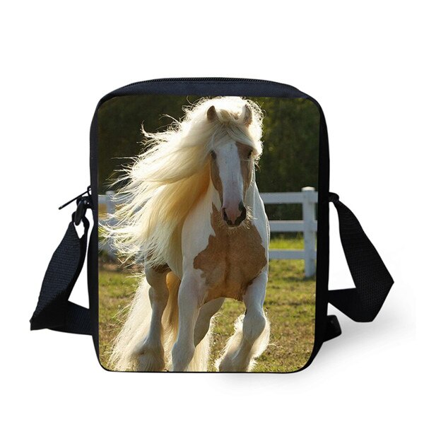 Thikin caballo patrón de bandolera de hombro de verano Bolso tipo bandolera para teléfono para niños teléfono bolsa bolsas de compras Mochila: Gris