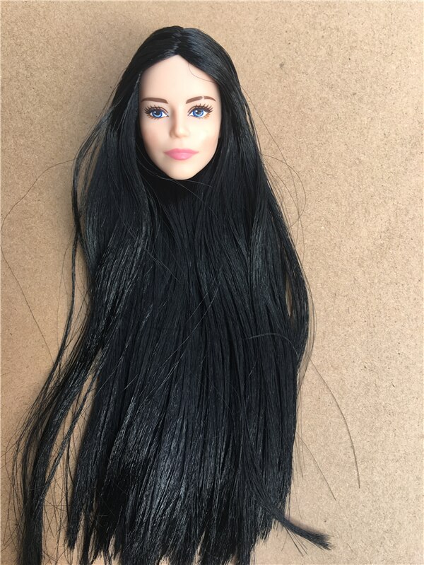 St Zeldzame Lange Haar Pop Hoofd Collectie Geworteld Haar Pop Heads 1/6 Lady Speelgoed Hoofd Diy Speelgoed Onderdelen Mannelijke vrouwelijke Pop Heads: 8