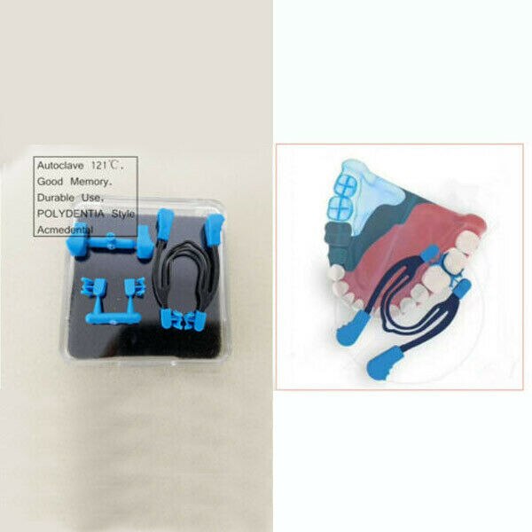 1 Set Dental Matrix Clip Matrices Clams Wedges Tinas Ring Blue Pad 121℃