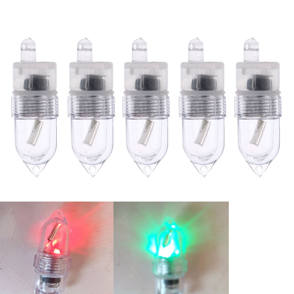 5 Pcs Led Night Hengel Bite Lamp Duurzaam Glowing Led Elektronische Lichtgevende Aas Alarm Licht Clip Op Alerter Stok accessoires
