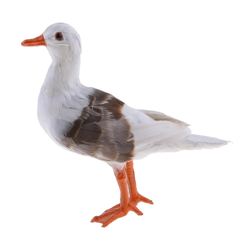 Pájaro realista de gaviota de imitación, decoración de jardín vívida, accesorios para fotos, adorno