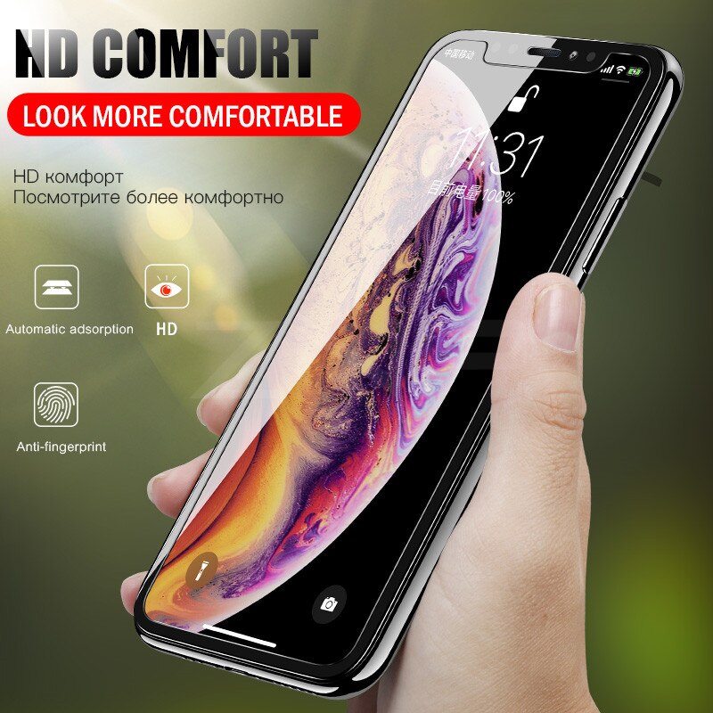 Tempered Glass for iPhone 6 6S Screen Protector for iPhone 7 Plus Glass Film for iPhone 8 plus X SE 5 5S Tough Protection 4 4S