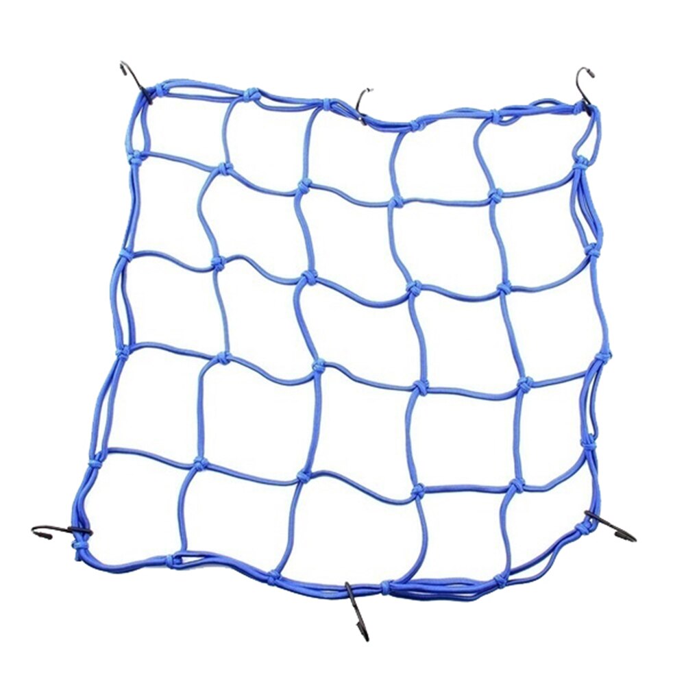 40 x 40cm motorcykel hjelm mesh universal reflekterende elastik diverse reb snor bagage last elastik net motorcykel tilbehør