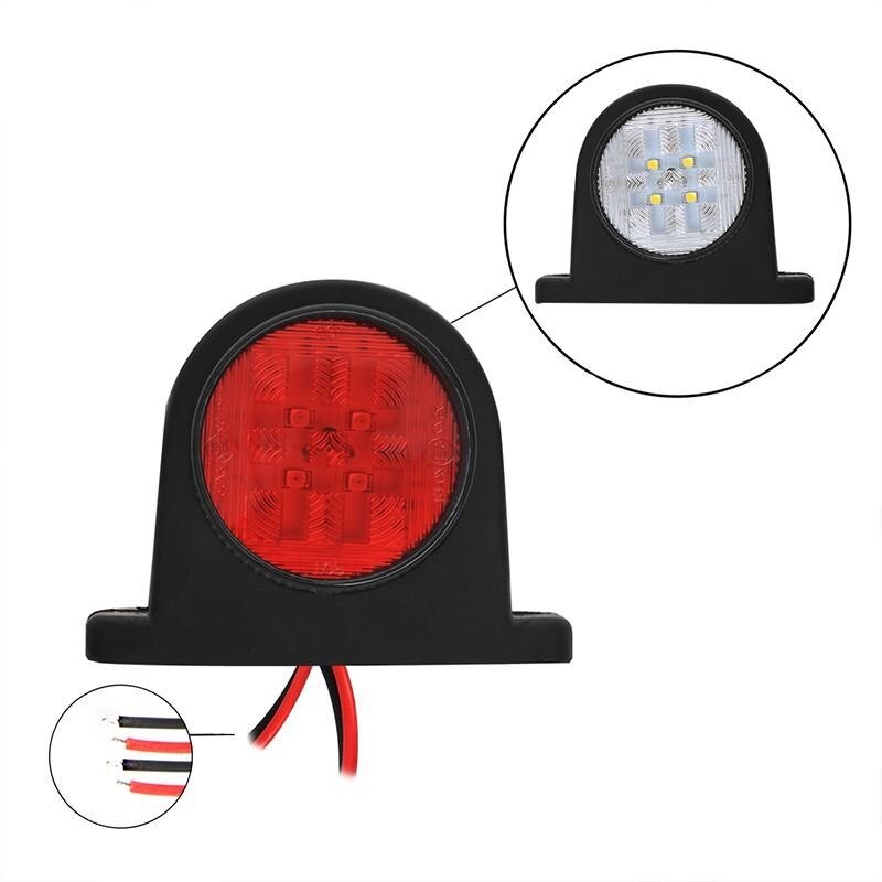 Klaring Licht Rood/Wit 68X62Mm 8LED