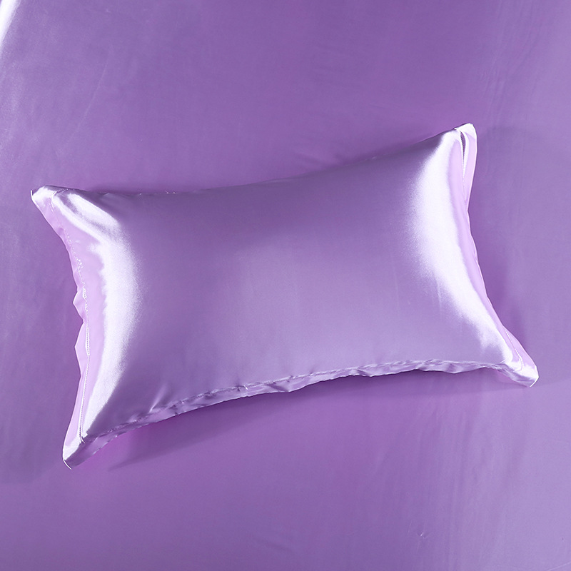 Pehmeämpi silkkiäistoukkien kaksipuolinen silkkityynyliina tyynyliina 1 kpl silkkiä 48cm x 74cm 12 väriä valittavissa: Vaaleanvioletti