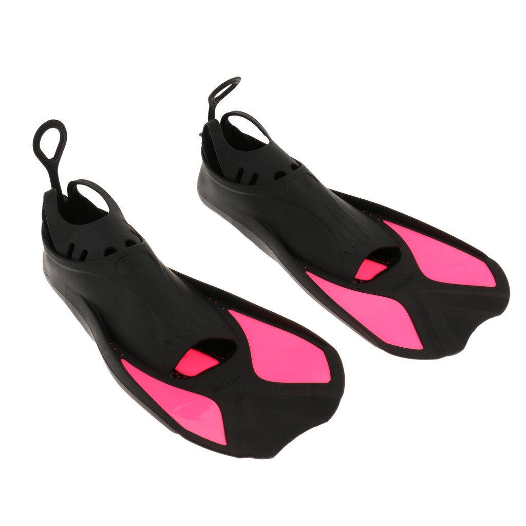 Kid&#39;s Adult&#39;s Full Foot Short Water Fins Scuba Diving Swim Training Flippers Diving Swimming Fins Adult Foot Fins Flippers
