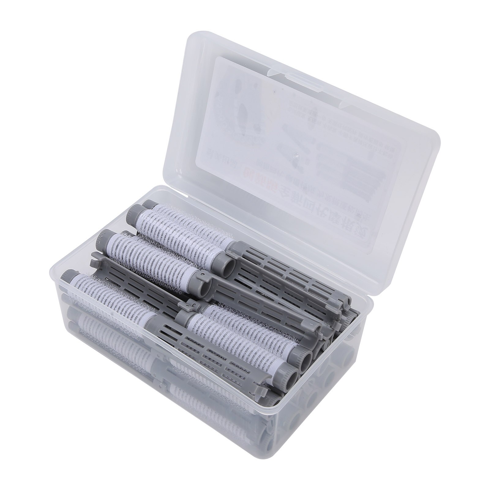 Pomôcka na úpravu vlasov pre domácich majstrov 20 ks tyčinky na trvalú onduláciu nadýchaná tyčinka na vlasy natáčka na natáčky na vlasy súprava kaderníckych nástrojov: Tmavošedá