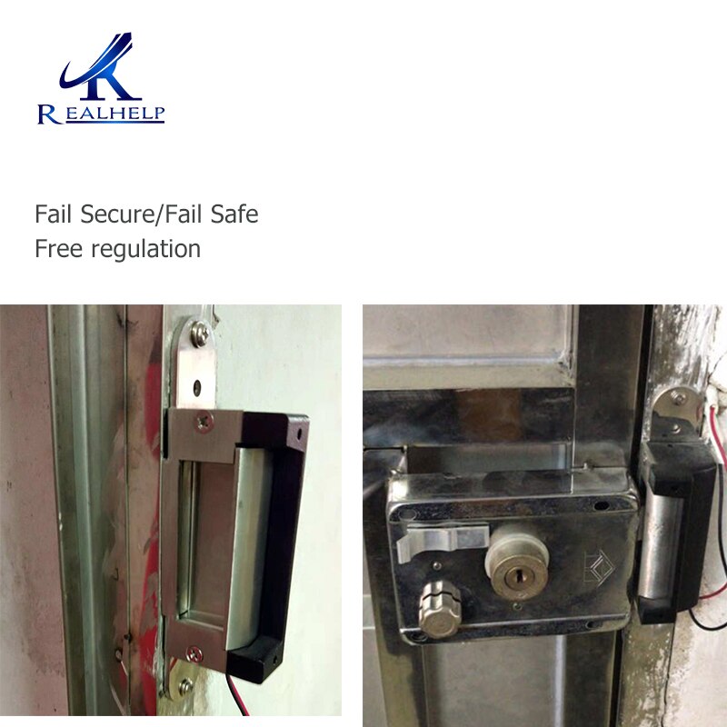 NC/NO Adjustable DC 12V Cathode Lock of Electromagnetic Lock Electric Lock Strikes access control