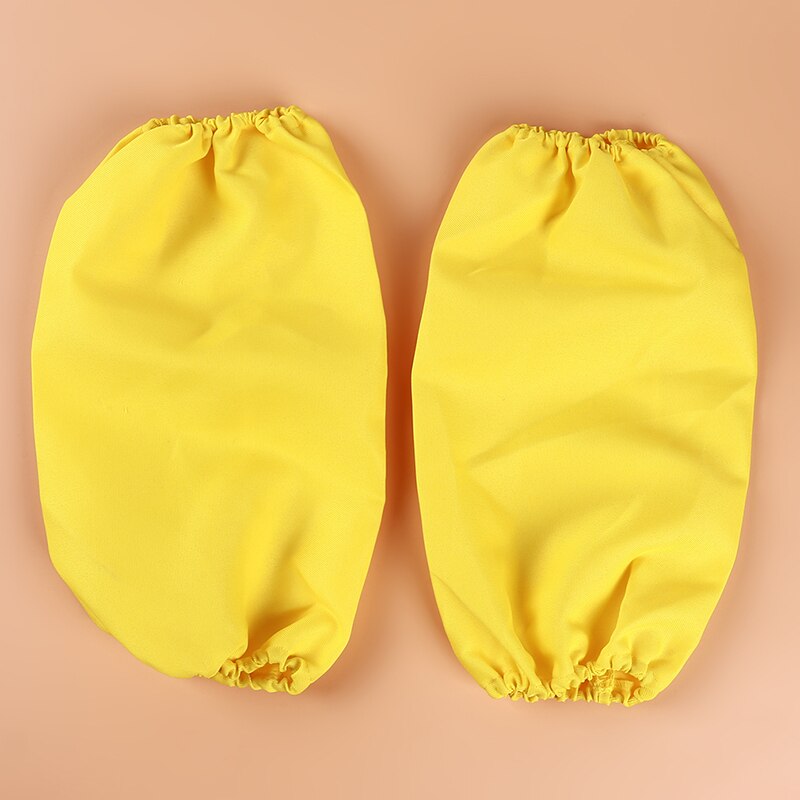 Poliester olejoodporne przeciwporostowe rękawy naramienne wodoodporne czyszczenie Oversleeve strona główna kuchnia praca gotowanie ochraniacz na ramię: żółty