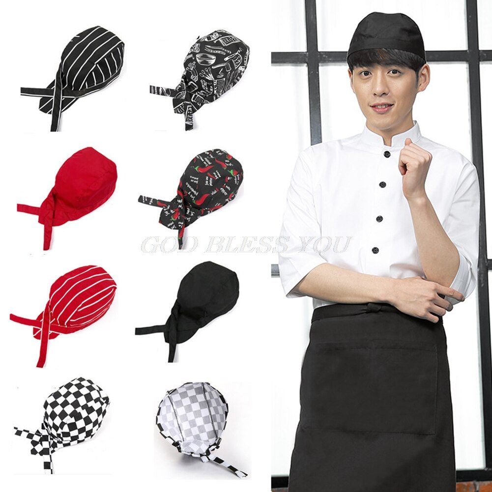 Cotton Colourfull Chef Hat Pirates Chef Cap Skull Cap Catering VariousKitchen Tool Cooking Kit
