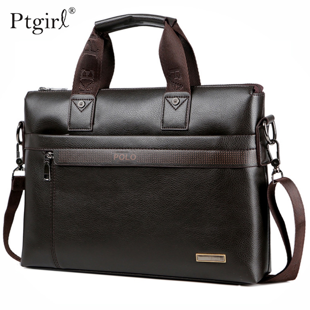 De Simple Dot famosa de los maletín bolsa Ptgirl bolsa de ordenador portátil de cuero Casual Hombre bolsos de bandolera bolsa de мужские сумки
