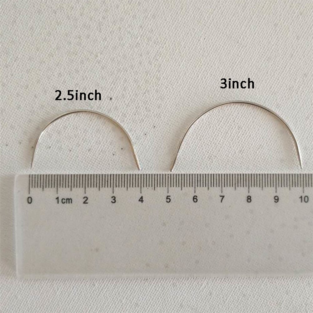 Combo C Type Hair Weave Needle Canvas Repair Weaving Curved Sewing Needles Pins