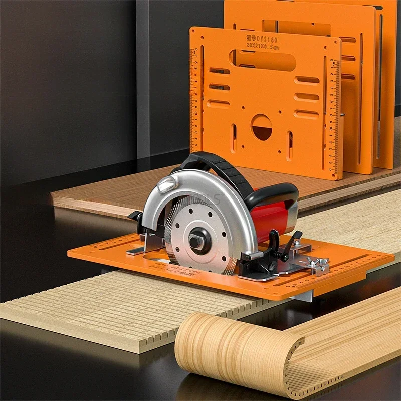 Woodworking Cutting Machine Base Plate Support Wooden Board Bending Cutting Positioning Template Jig Gypsum Board Slotting Tools