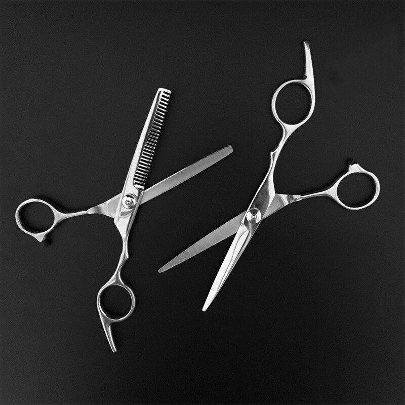 Stainless Steel Scissors for Hair Thinning and Cutting Clipper 6 inches Hairdressing Products Haircut Trim Hairs Cutting Barber