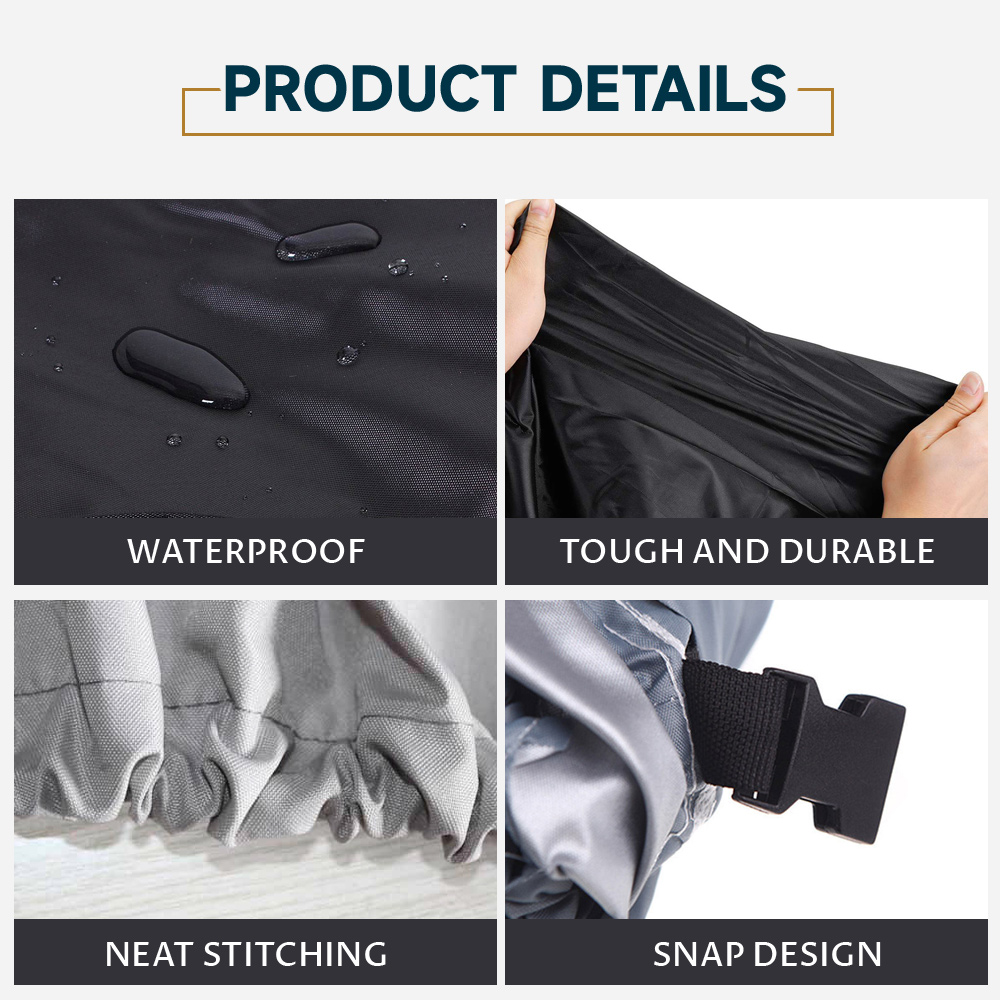 Boat Cover 190T 14-22FT Yacht Boat Cover Anti-UV Waterproof Outdoor Protection Heavy Duty Marine Fishing Speedboat
