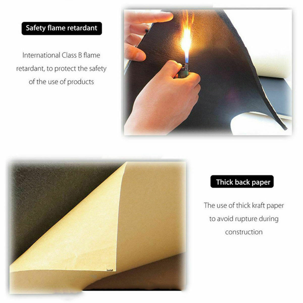9pcs Car Auto Van Sound Proofing Deadening Insulation Foam 30cm*50cm*6mm thermal insulation in dissipating heat