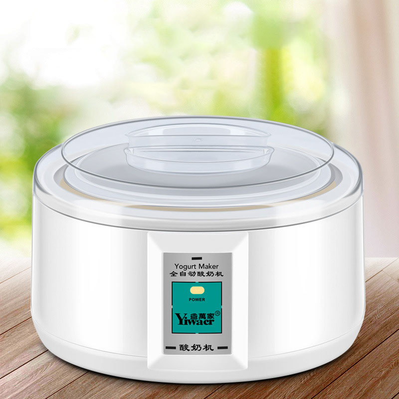 220V 1.5L Electric Automatic Yogurt Maker Machine Yoghurt DIY Tool Material Stainless Steel Plastic Container Kithchen Appliance
