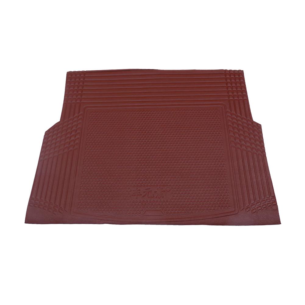 Universele Auto Kofferbak Liner Cargo Boot Floor Mat Trimbaar Protector Tapijt Voor De Meeste Auto: Brown