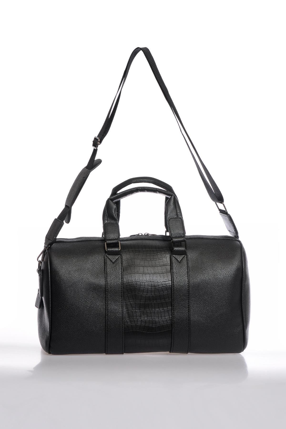 Quality leather original product bag sports wide Fscy064455 Black Unısex Sports Bag And Hand Briefcase