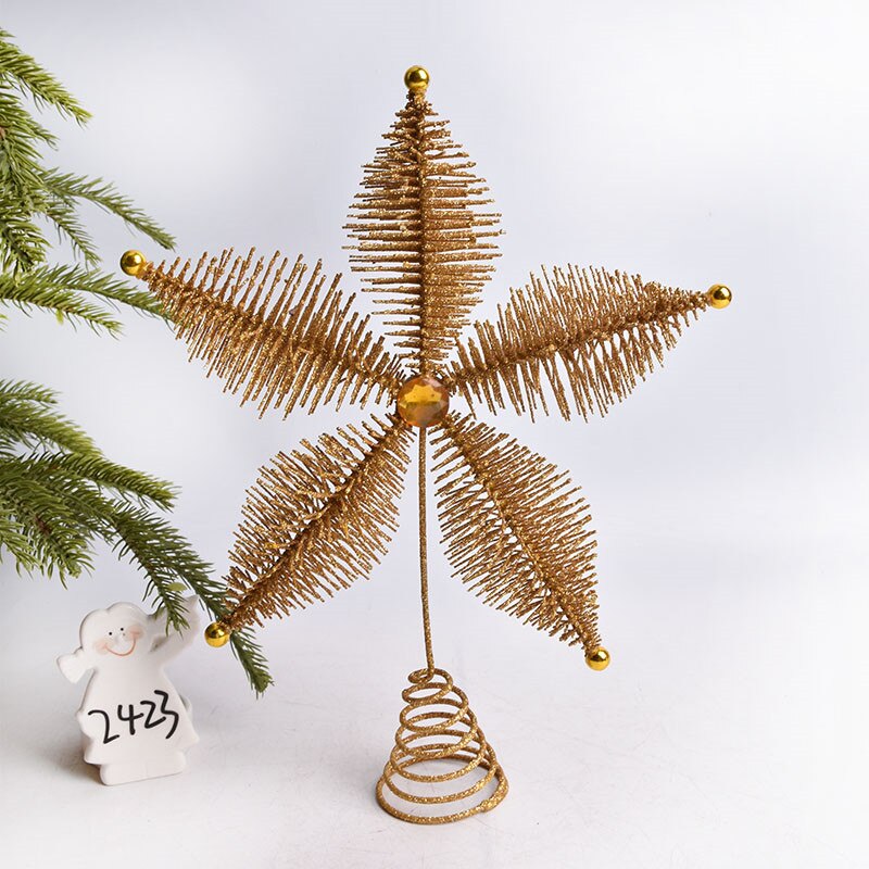 Christmas Decorations Scene Layout Christmas Tree Dress Up Tree Top Star Ornaments Christmas Tree Tree Top Star Ornaments M3353: Chocolate