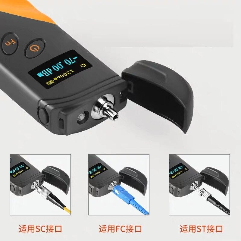 Mini-ftth-hochpräzisions-handmessgerät für glasfaserleistung ( -70+3 dbm -50-+20