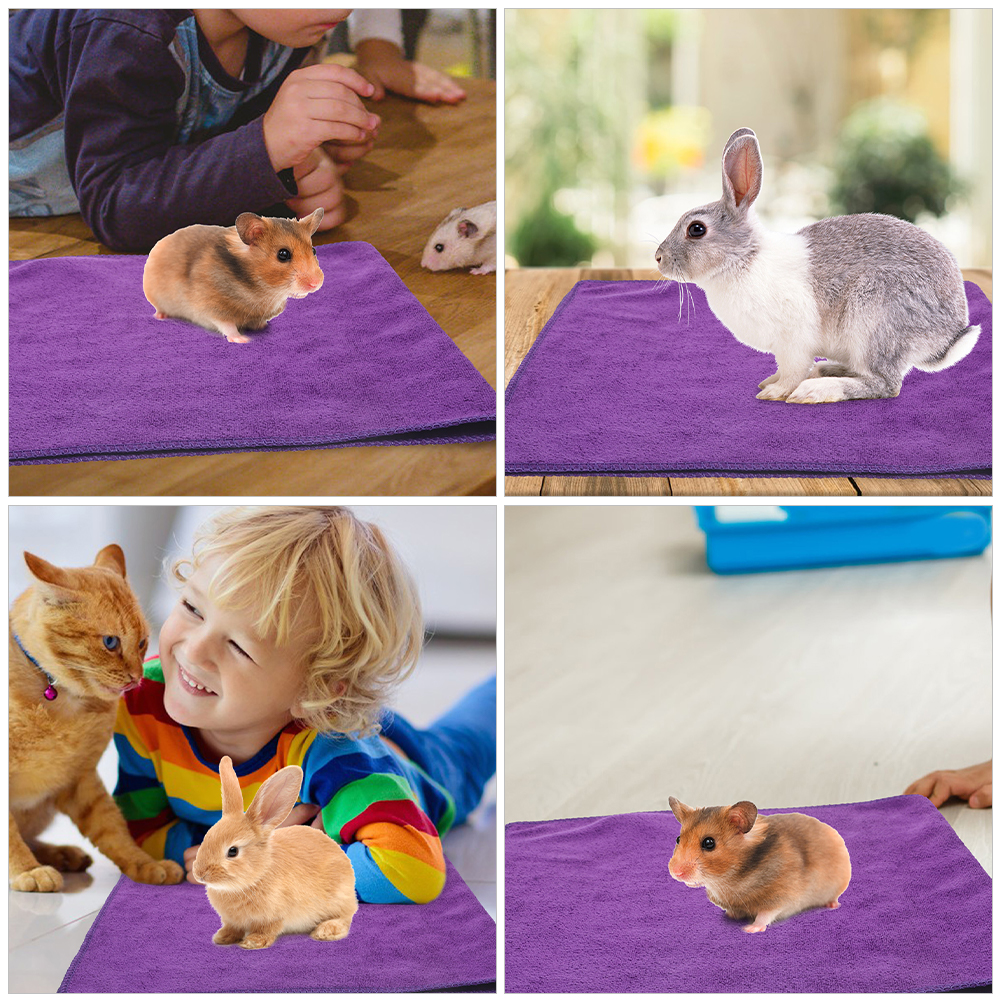 Couverture pour animaux de compagnie, 5 pièces, coussin de cochon d'inde, tapis de literie pour petits animaux, couverture réutilisable, tapis de couchage , fournitures pour animaux de compagnie, Cages de jardin pour la maison
