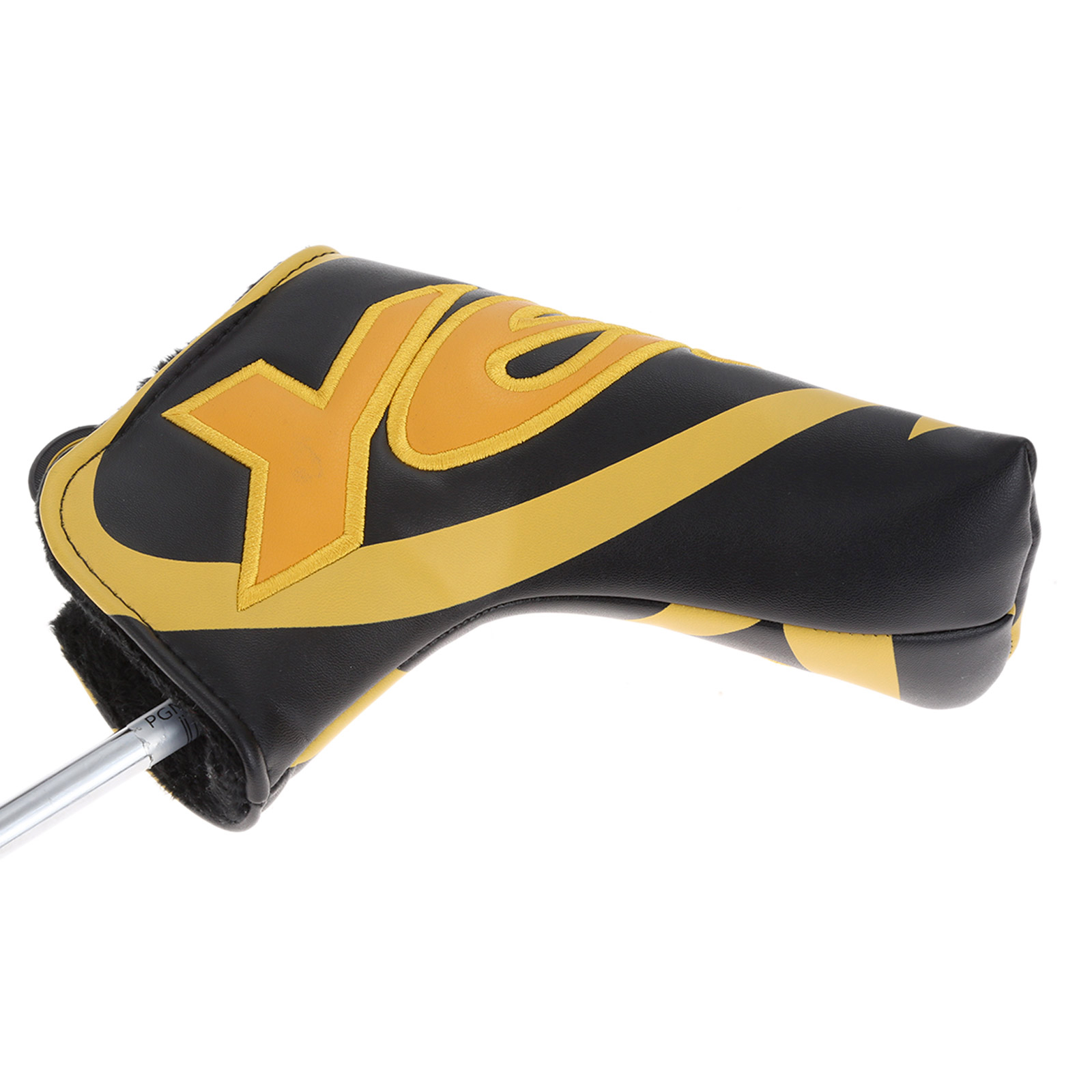 PU Golf Verein Köpfe Headcover Schutz Deckt Ja-Gedruckt Stickerei Golf Putter Kopf Abdeckung passen Alle Klinge/Anser stil Putter