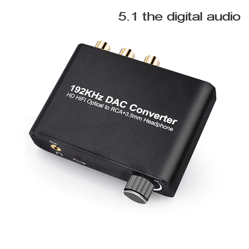 Convertidor de Audio Digital a analógico, Canal Coaxial Dolby Ac-3/Dts, compatible con Lpcm/Pcm/Raw, entrada 2,0, salida de Audio para el hogar