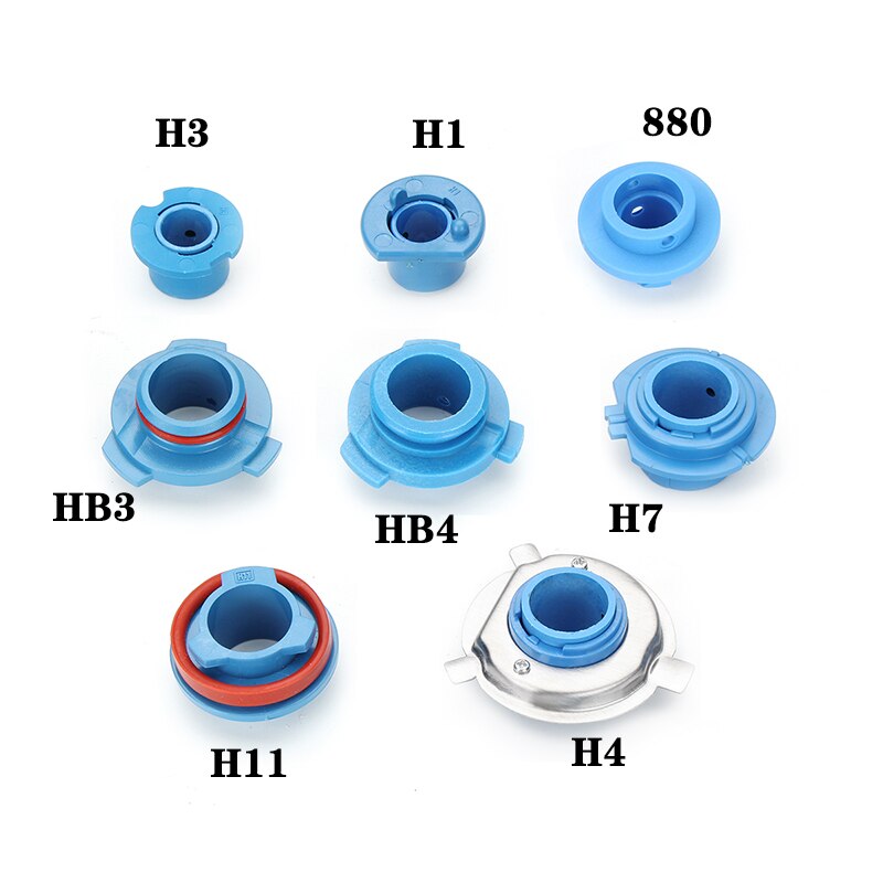 2pcs Car LED Headlight Lamp Bulb Base Adapter Sockets Retainer Holder 880 / 9006-HB4 / 9005-HB3 / H11 / H7 / H4-HB2 / H3 / H1