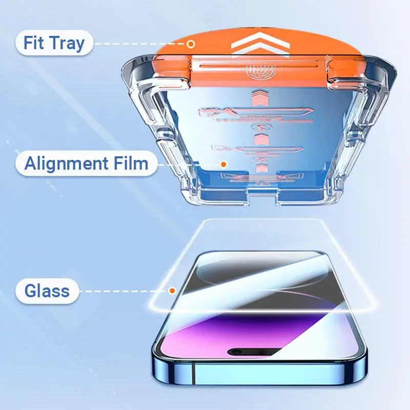 Ochraniacz ekranu robić iPhone'a 17 zawodowiec Max powietrze Łatwa instalacja Szkło hartowane Folia ochronna przeciw zarysowaniom robić iPhone'a 17zawodowiec Max