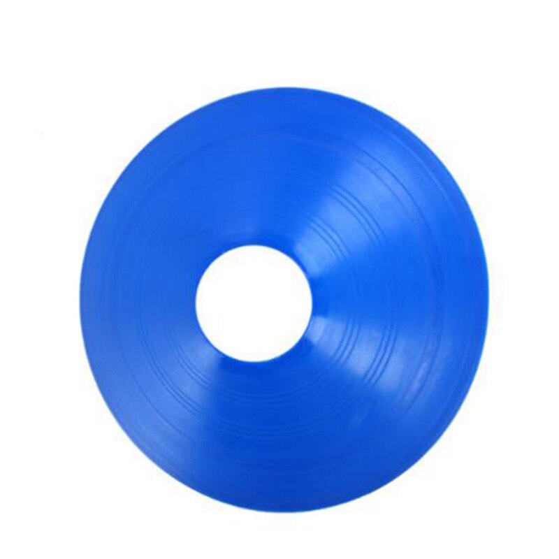 50Pcs Multicolor Voetbal Training Disc Cone Voetbal Veld Mark Training Disc Sport Accessoires Blauw: Default Title